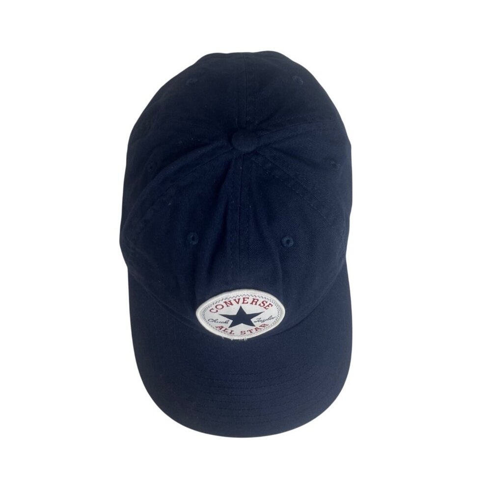 Converse Baseball Cap Hat Youth Size Blue Logo Patch Adjustable Strap - Picture 8 of 9